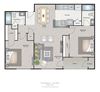 Park Avenue Apartments Tampa Florida Two Bedroom Two Bathroom Floorplan